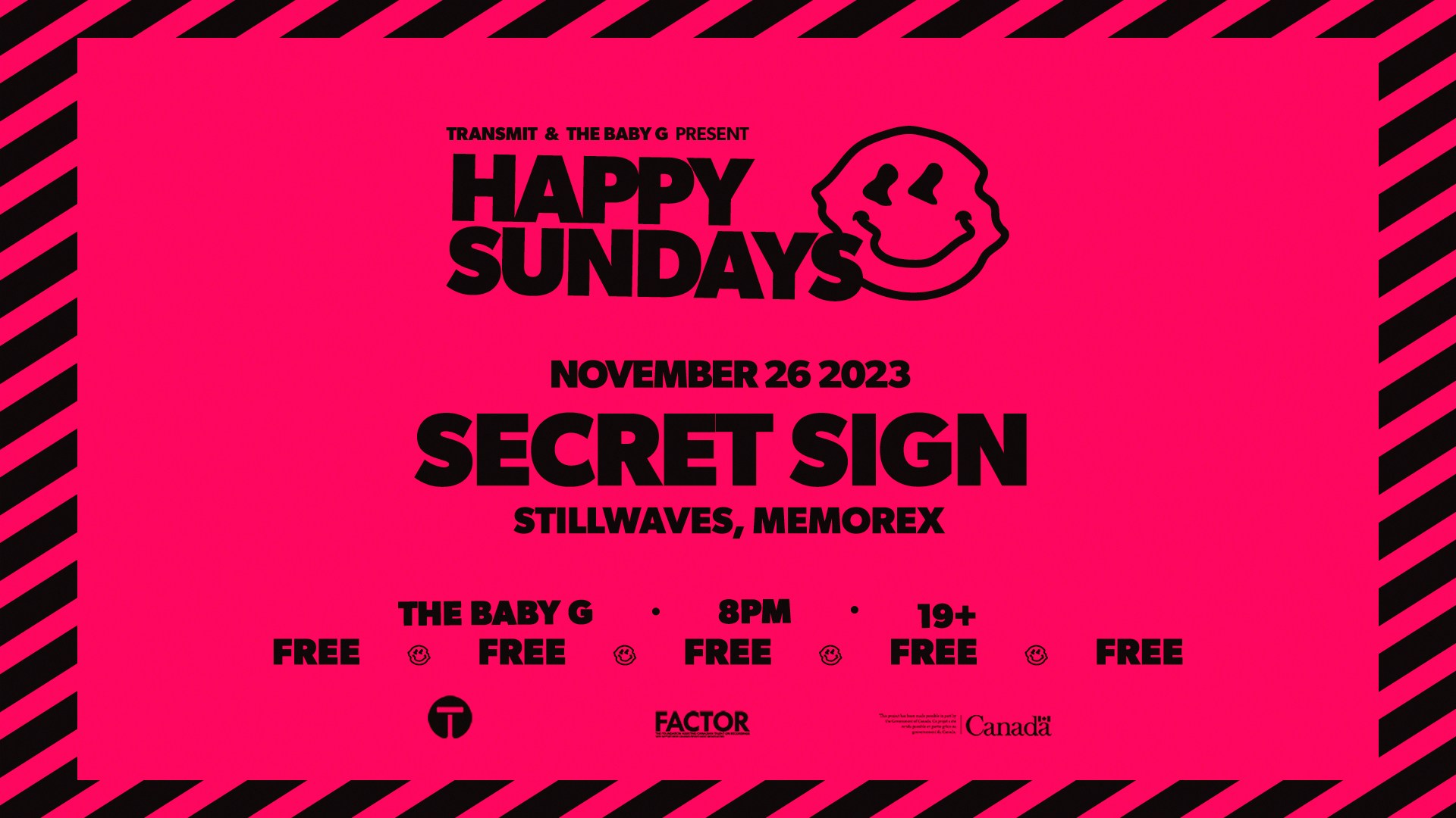 Secret Sign with StillWaves Gig Poster
